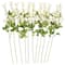 35" White Sweet Pea Artificial Flower Stem, 12ct.
